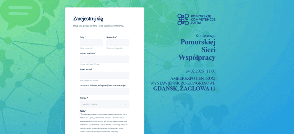 Formularz na konferencję