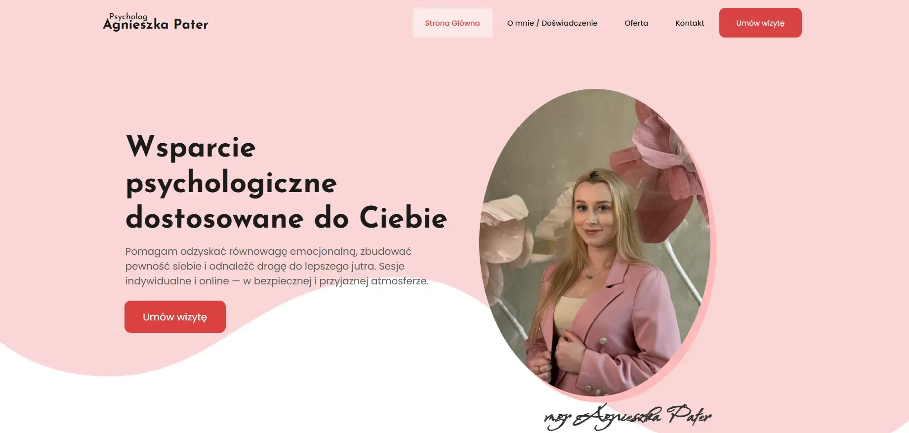 Psycholog Agnieszka Pater