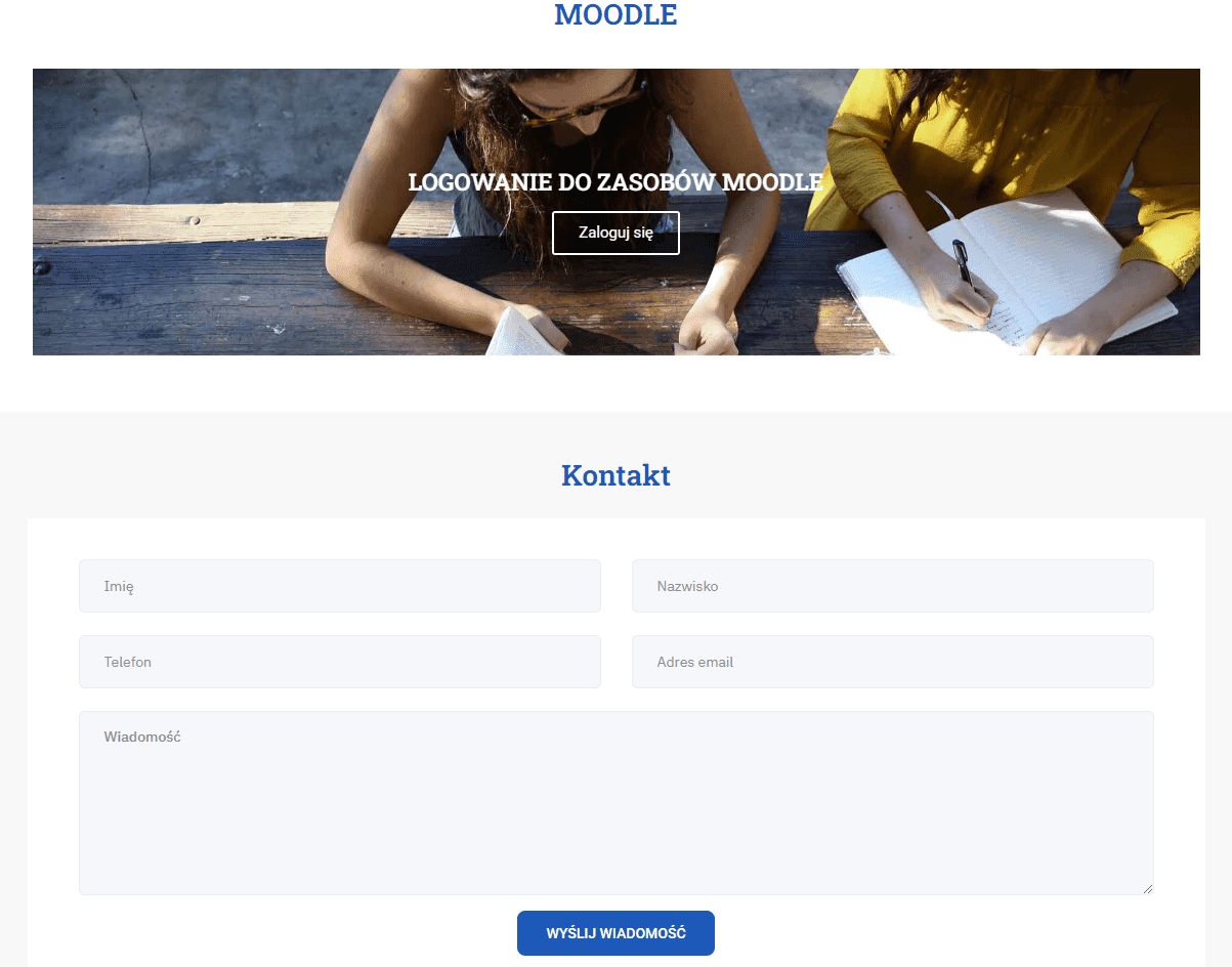 System LMS, strona z kursami dla Akademia Wiedzy - zdjęcie 1