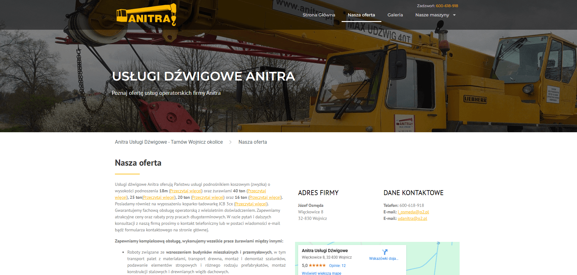 Anitra Usługi Dźwigowe - zdjęcie 1