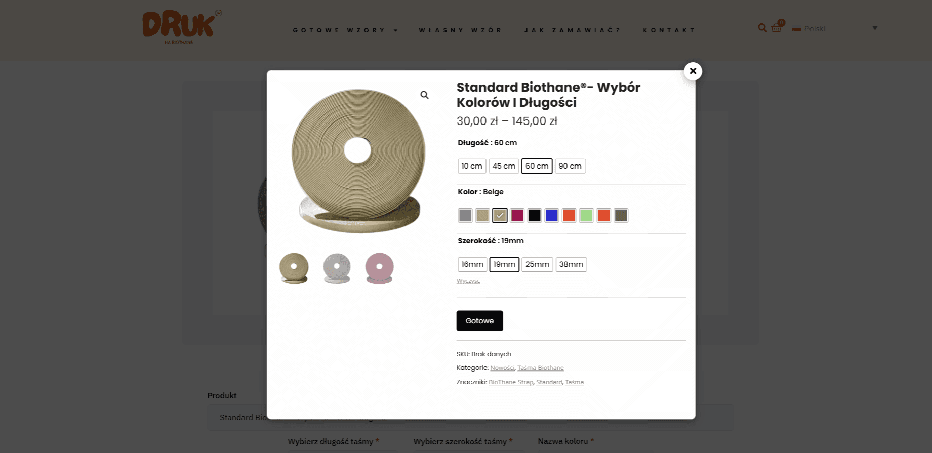 Druk na Biothane - zdjęcie 2