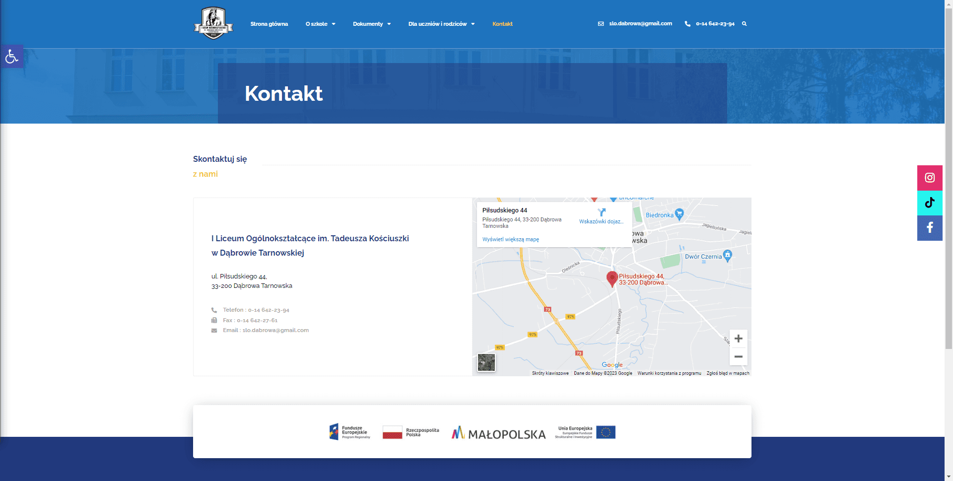 I LO w Dąbrowie Tarnowskiej - zdjęcie 1