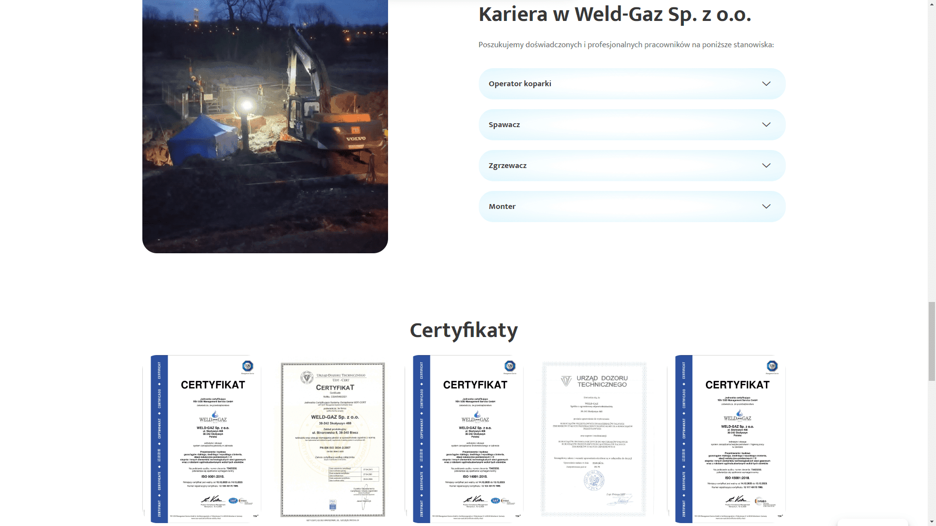 Weld-Gaz – Usługi budowy i montażu rurociągów - zdjęcie 3