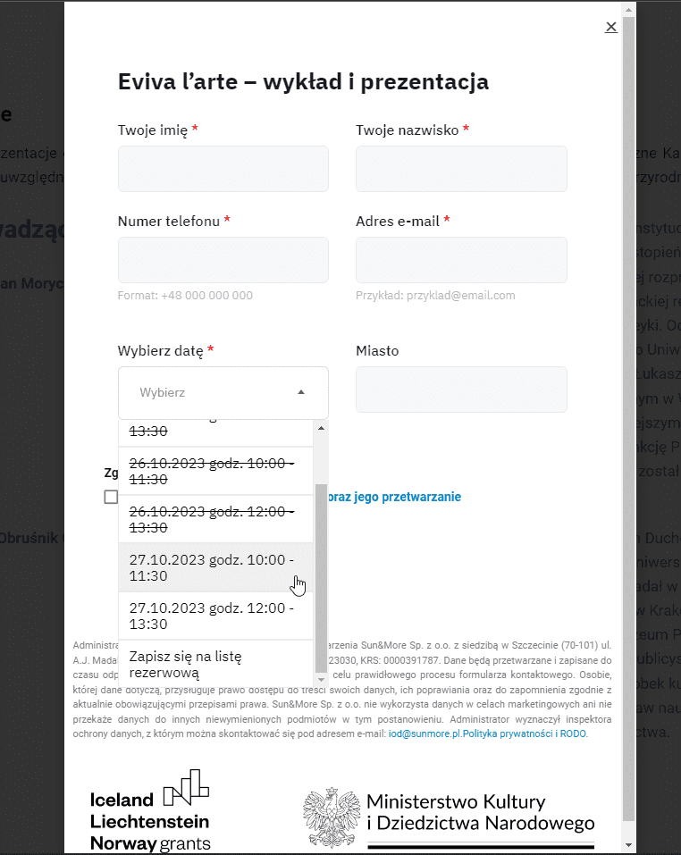 Dziedzictwo Sanktuarium Kalwarii Zebrzydowskiej – formularze rejestracyjne - zdjęcie 2